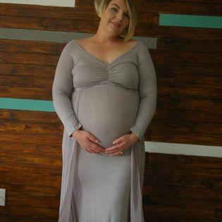 Grey Maturnity dress