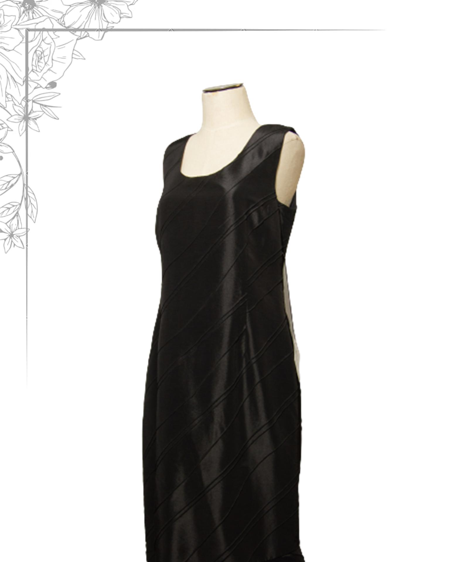 Black floor length dress