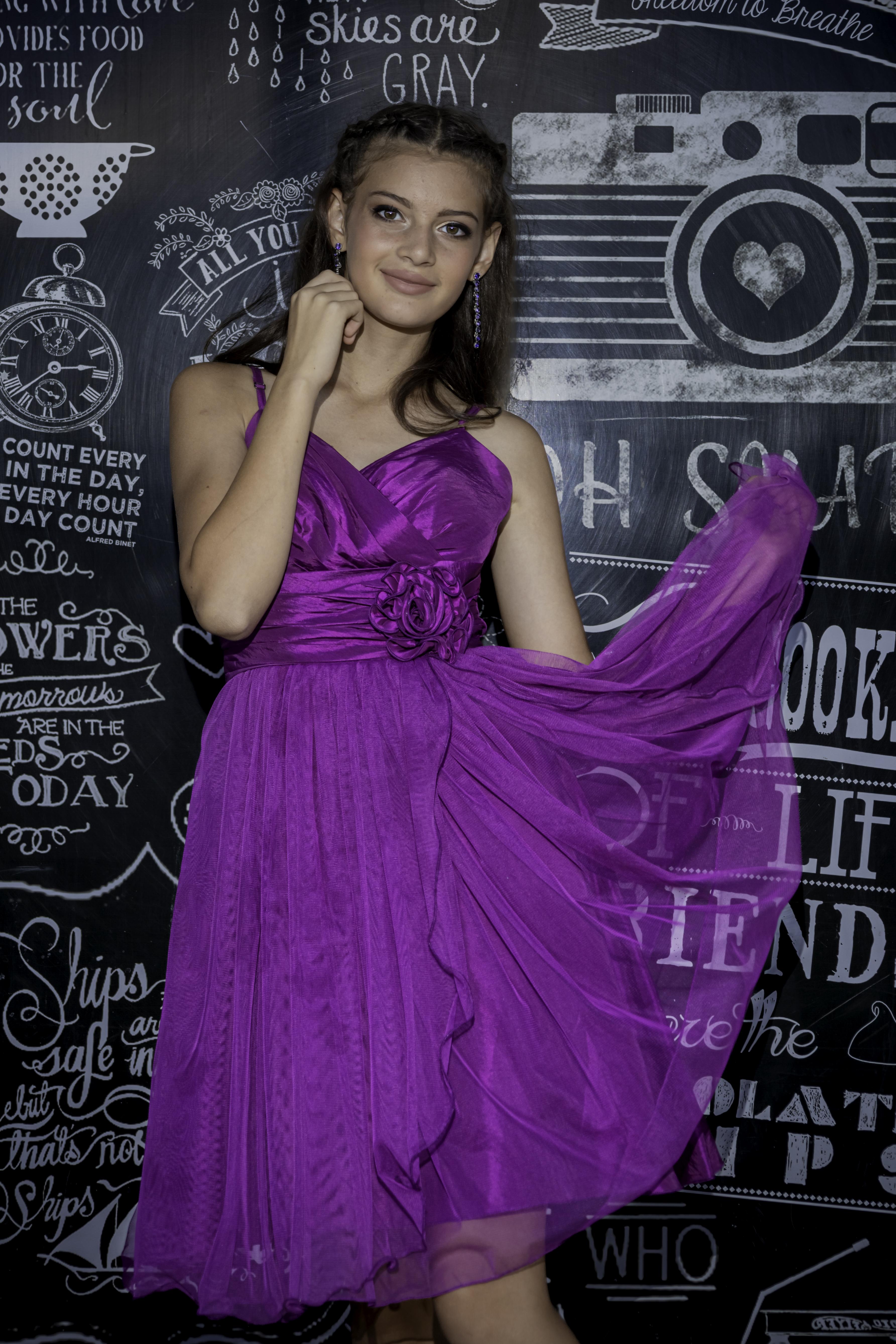 Purple cocktail  dress