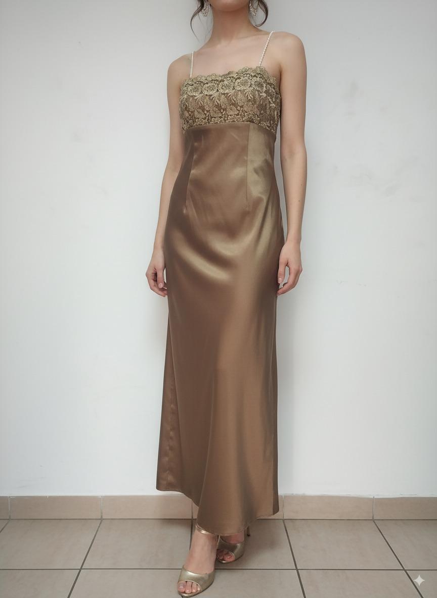 Gold formal dress