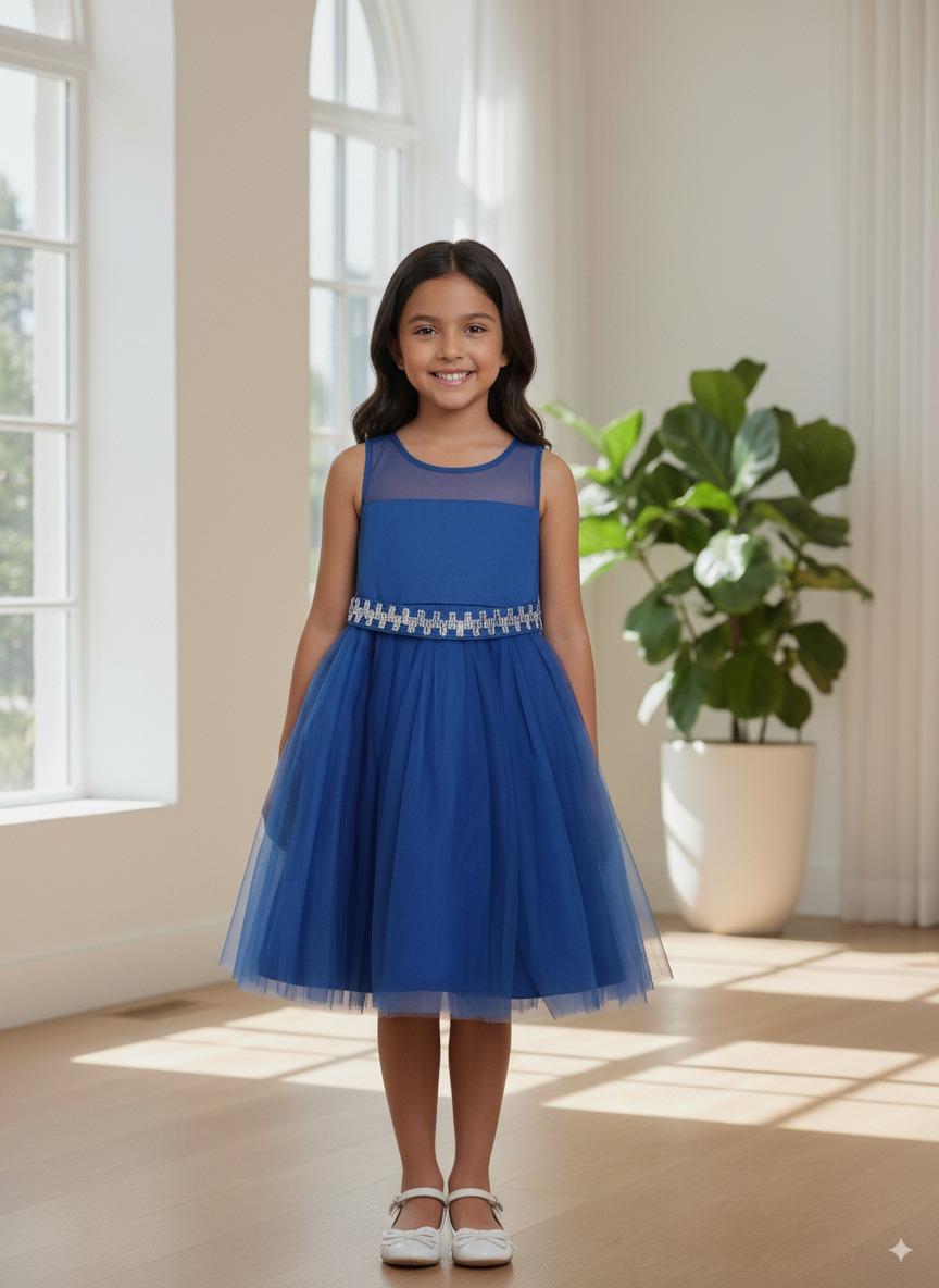 Kids blue formal dress
