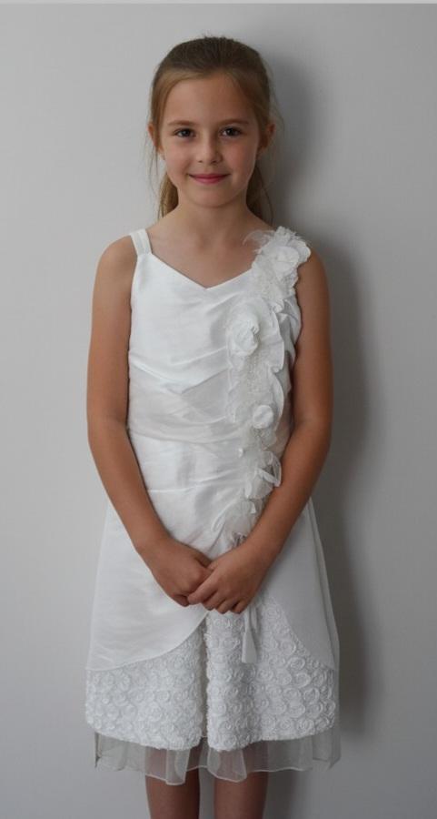 Kids white floral dress