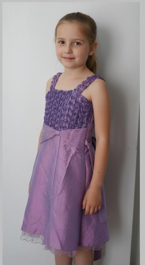 Kids purple floral dress