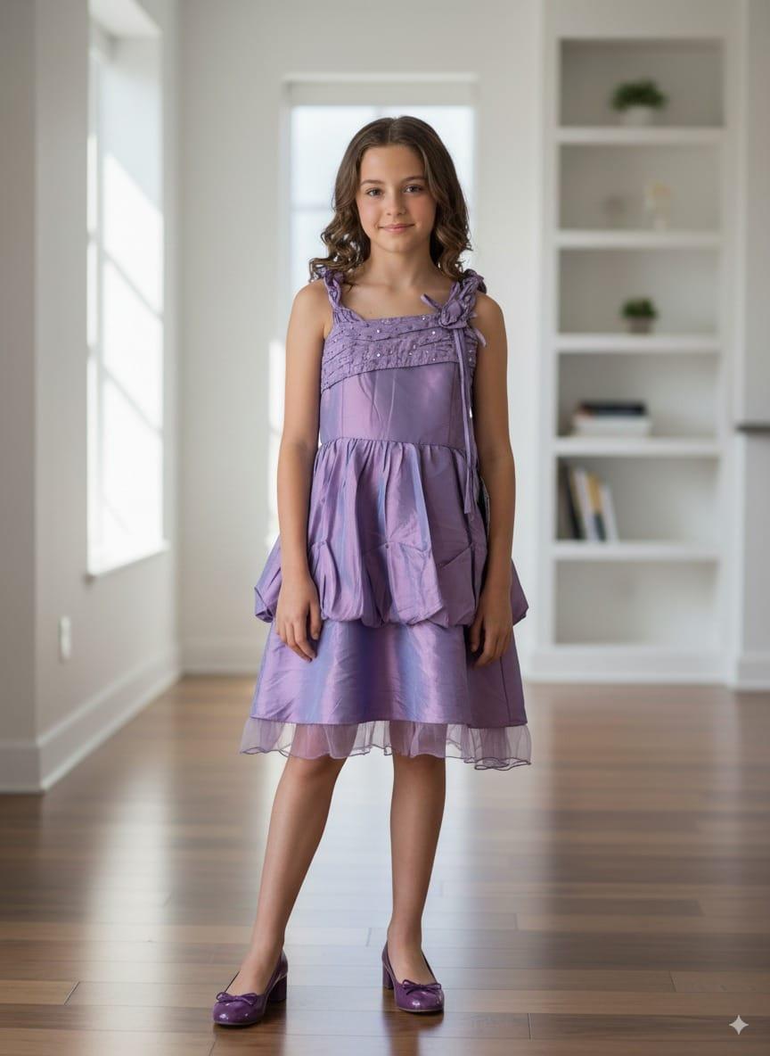 Kids purple dress