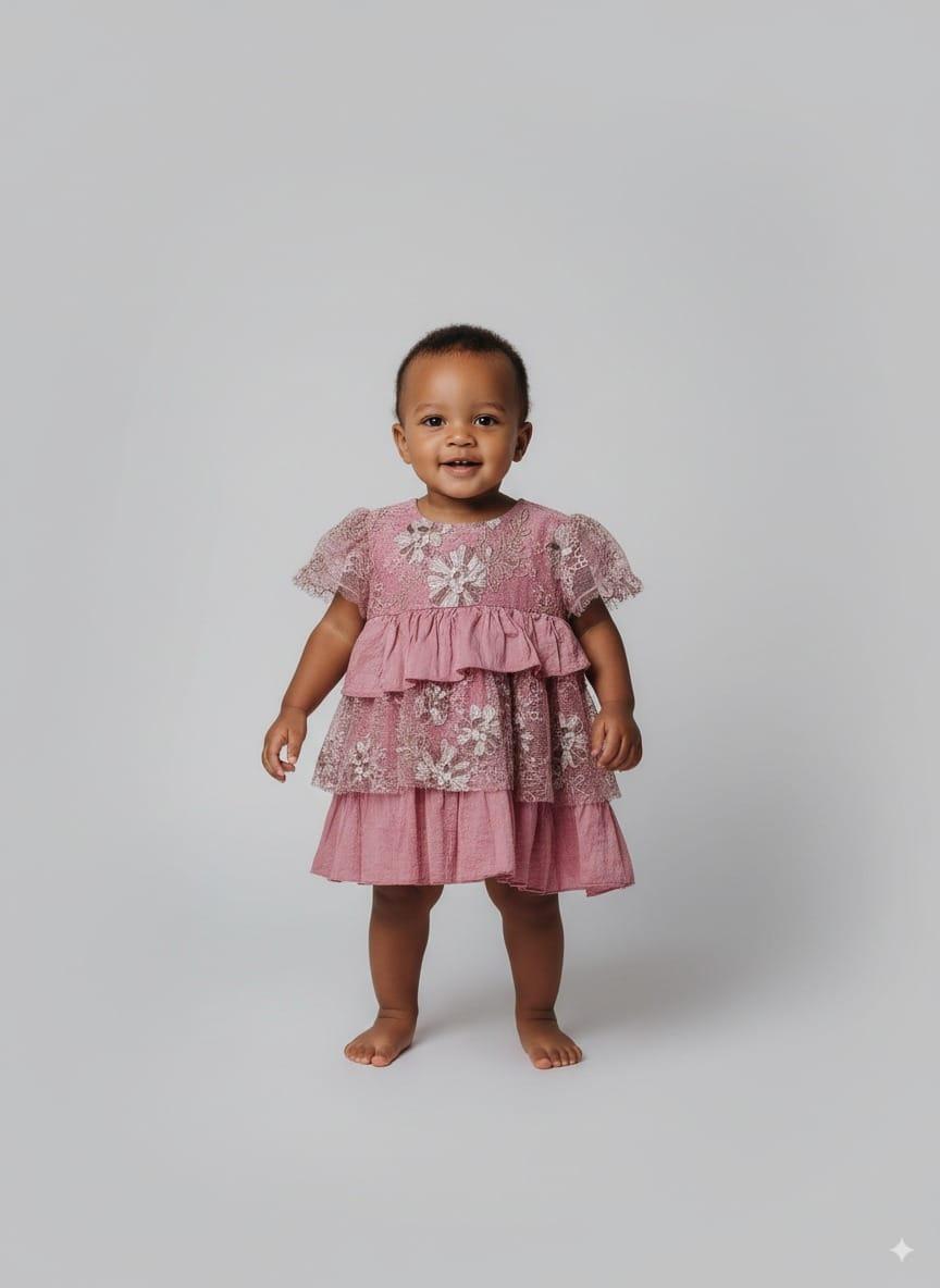 Kids pink dress