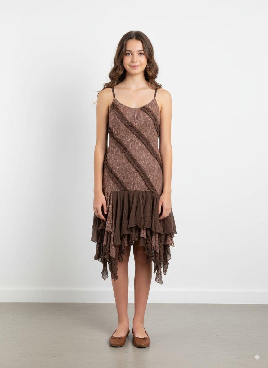 Kids brown dress