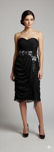 Black cocktail dress