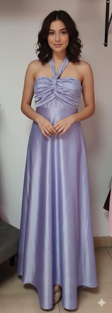 Purple evening gown